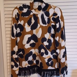 Tyler Boe animal print sweater sz large